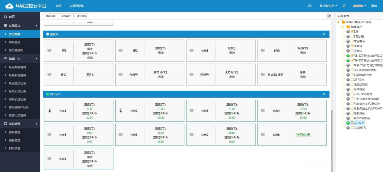 環(huán)境監(jiān)控云平臺